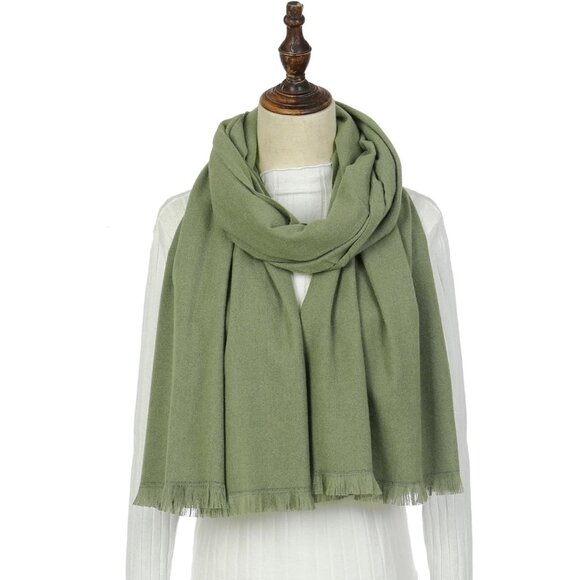 🆕 Women Green Wedding Evening Dress Pashmina Shawl Winter Foulard Femme Wraps - Picture 3 of 7